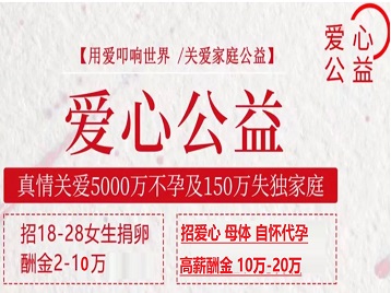 洮北捐卵助孕生子 爱心志愿者招募